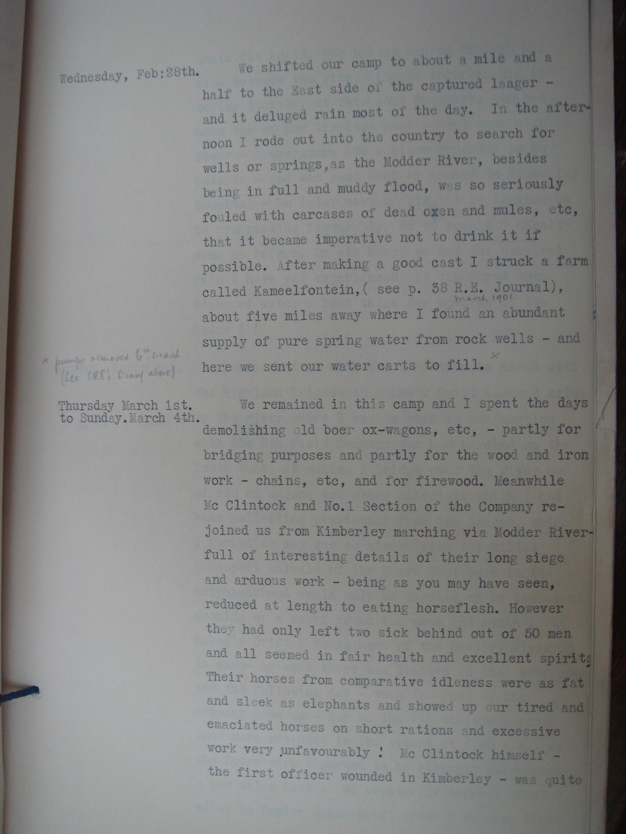 Lt Wilson's letter extracts Page 2